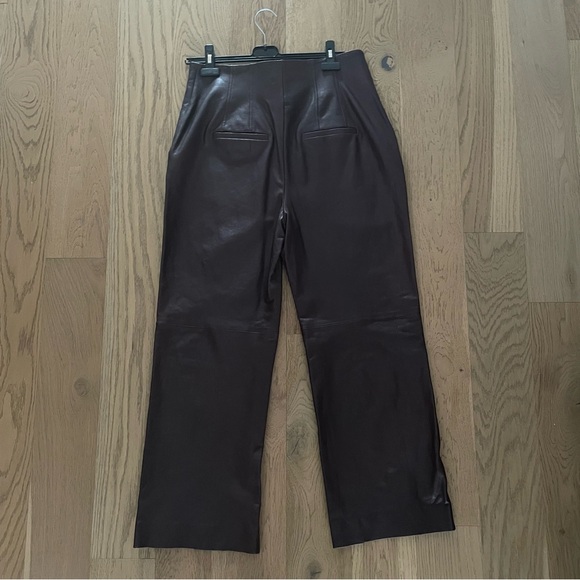 VERONICA BEARD Arcello High Rise Leather Pants - Size 10 - NWT ($1098US)! - Picture 7 of 9